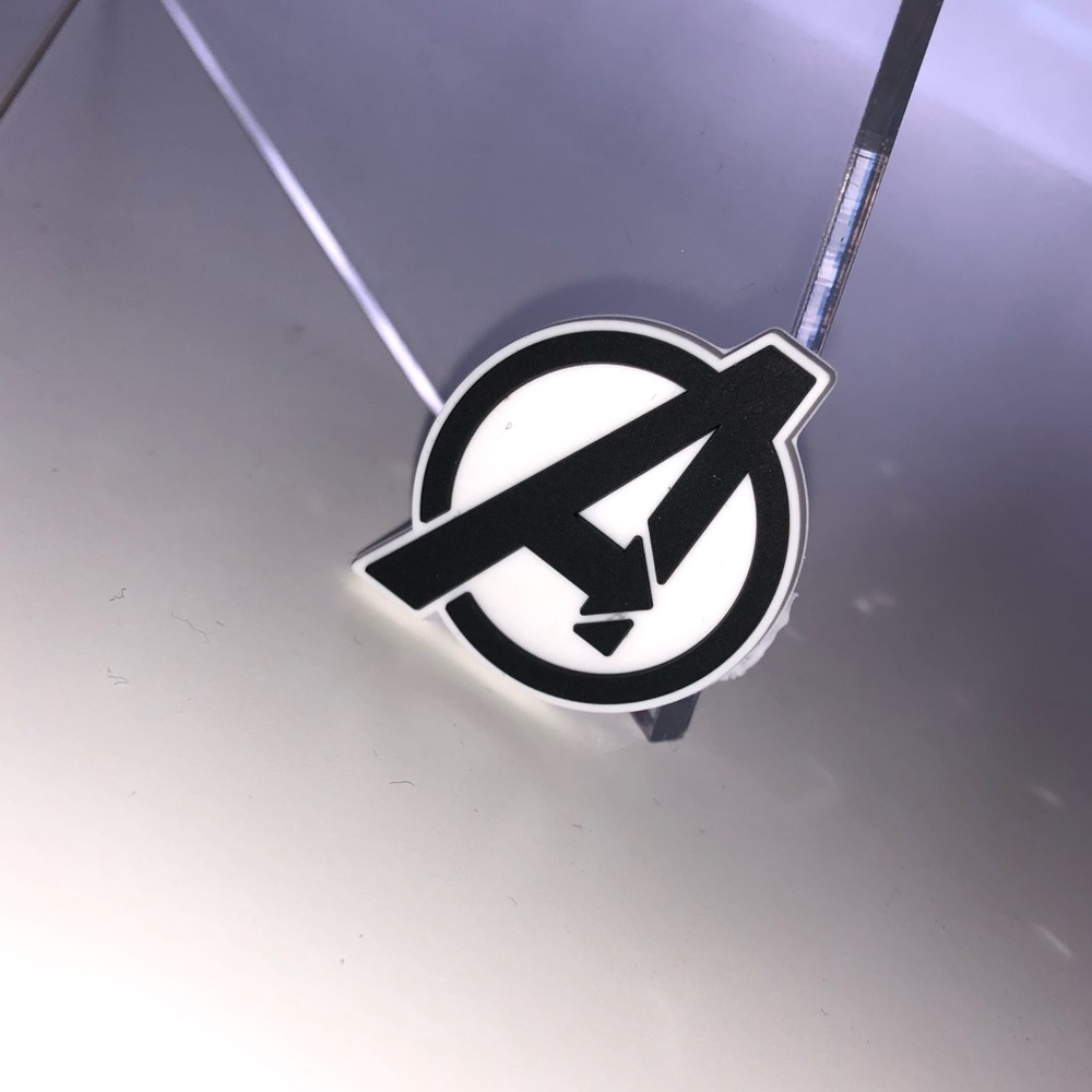 Avengers Croc Charm 🤍🖤
